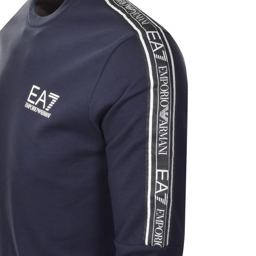 Alternative Image for ProductEA7 Emporio Armani Crew Neck Logo Sweatshirt Navy3